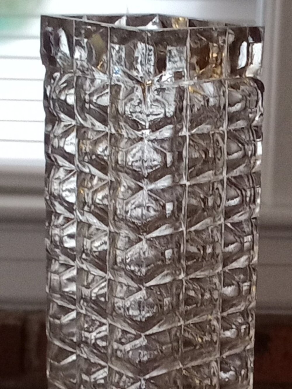 Square Glass Bud Vase - Picture 3 of 4